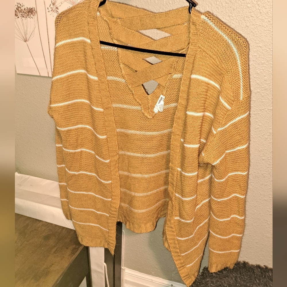 Striped Orange/yellow Sweater